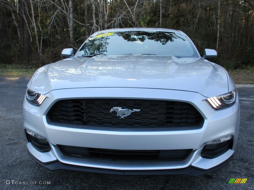 2016 Mustang V6 Coupe - Ingot Silver Metallic / Ebony photo #8