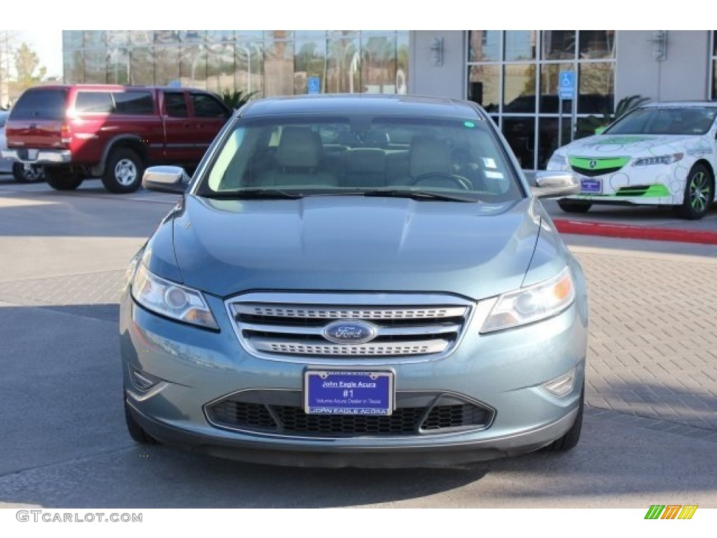 2010 Taurus Limited - Steel Blue Metallic / Light Stone photo #8