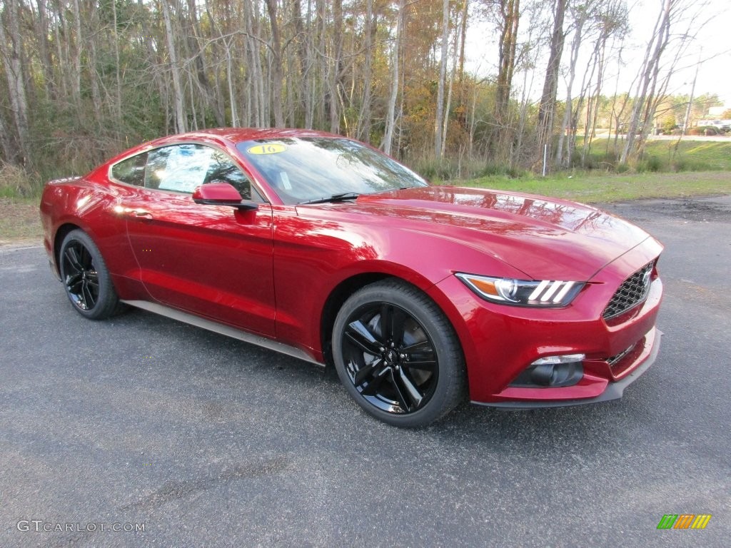 Ruby Red Metallic Ford Mustang