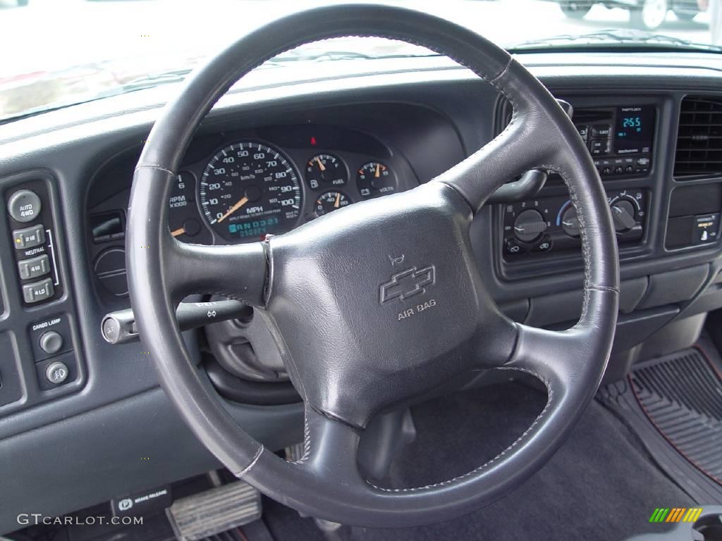 2002 Silverado 1500 LS Extended Cab 4x4 - Dark Carmine Red Metallic / Graphite Gray photo #14