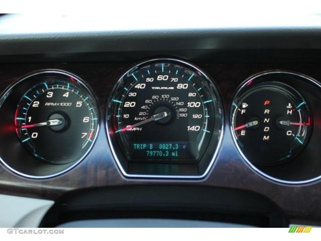2010 Taurus Limited - Steel Blue Metallic / Light Stone photo #38
