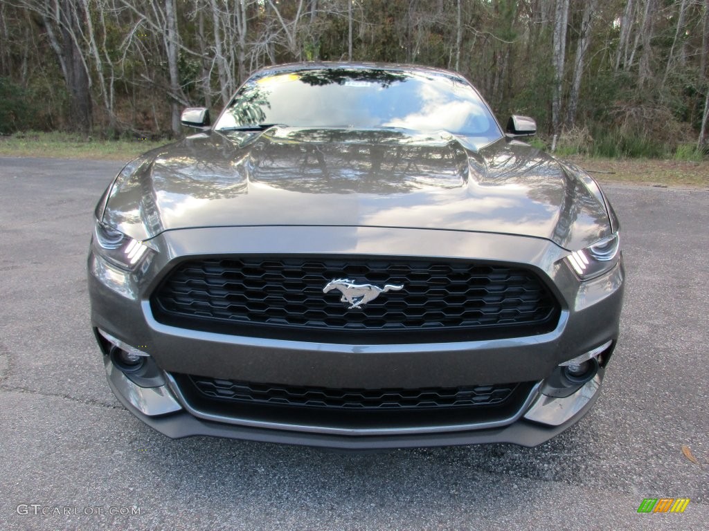 2016 Mustang EcoBoost Coupe - Magnetic Metallic / Ebony photo #8
