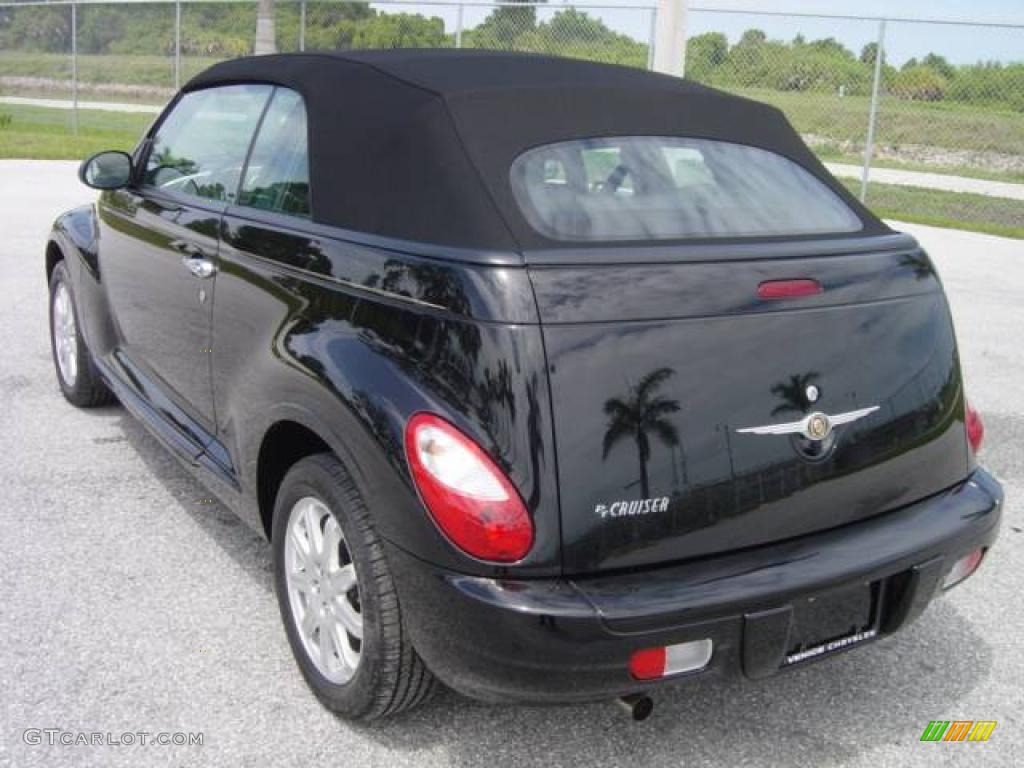 2007 PT Cruiser Convertible - Black / Pastel Slate Gray photo #4