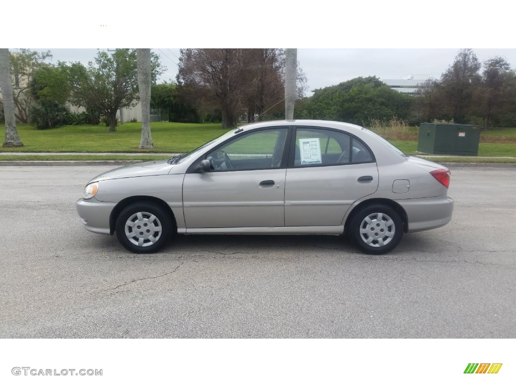 2001 Rio Sedan - Light Silver / Gray photo #2