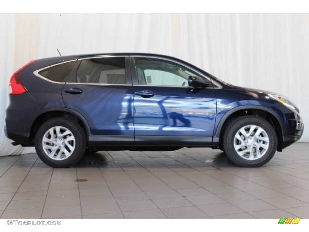 2016 CR-V EX - Obsidian Blue Pearl / Gray photo #3