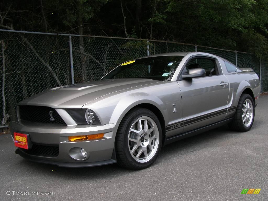 2008 Mustang Shelby GT500 Coupe - Vapor Silver Metallic / Black photo #1