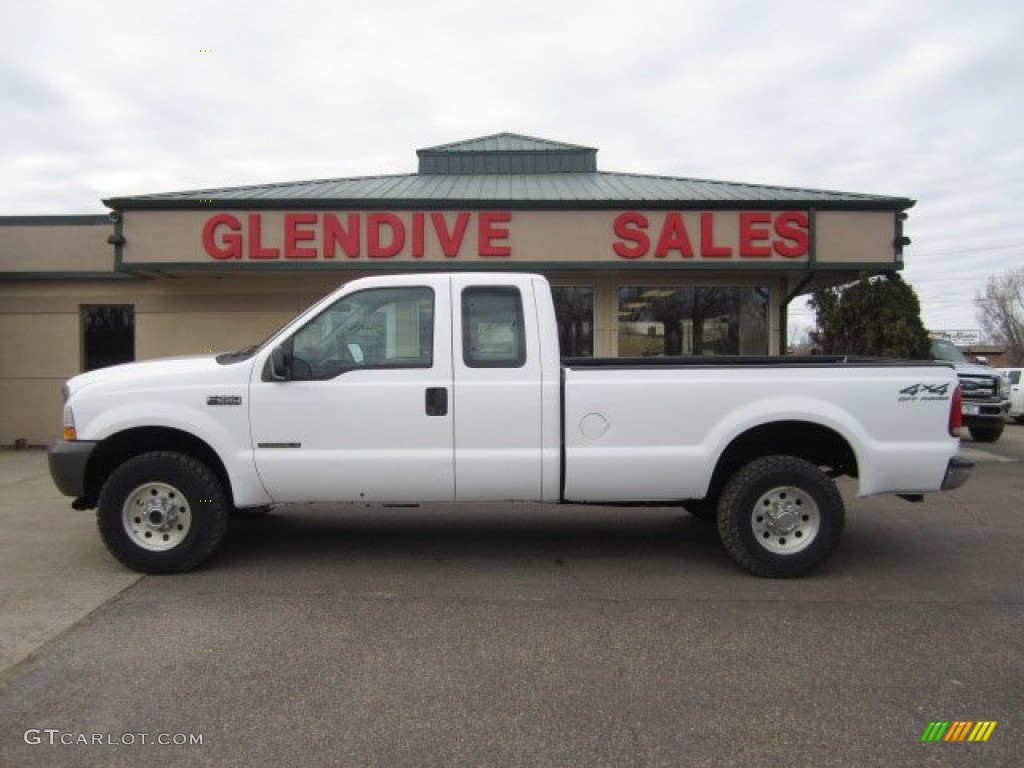 2002 F250 Super Duty XL SuperCab 4x4 - Oxford White / Medium Flint photo #5