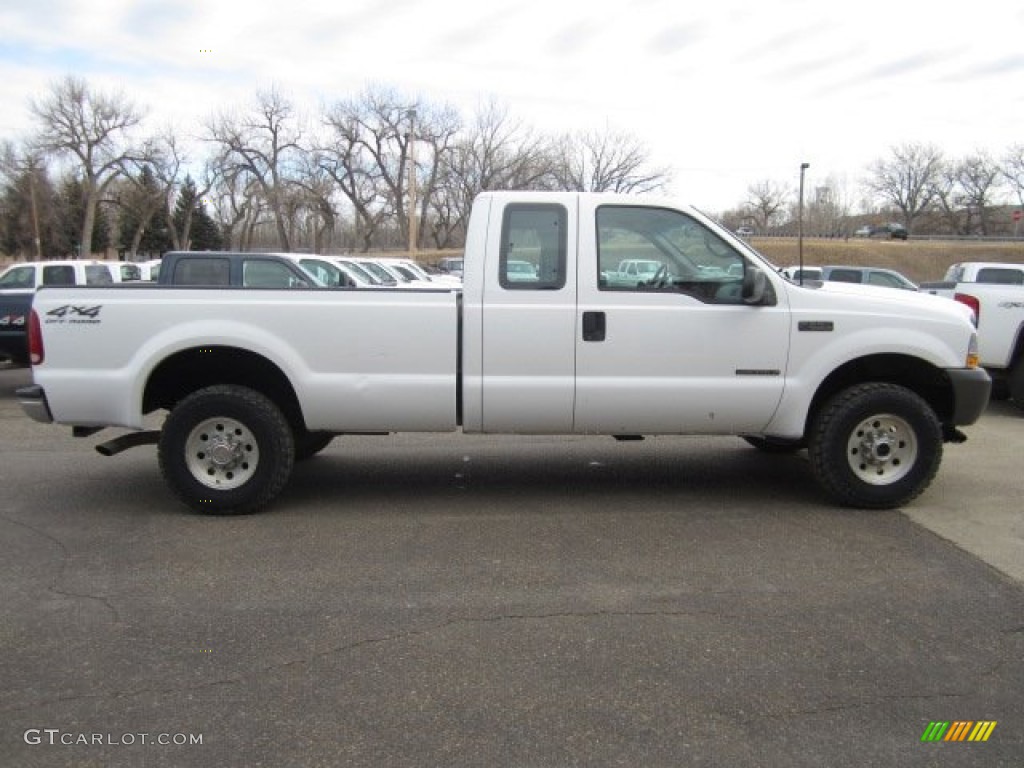 2002 F250 Super Duty XL SuperCab 4x4 - Oxford White / Medium Flint photo #6