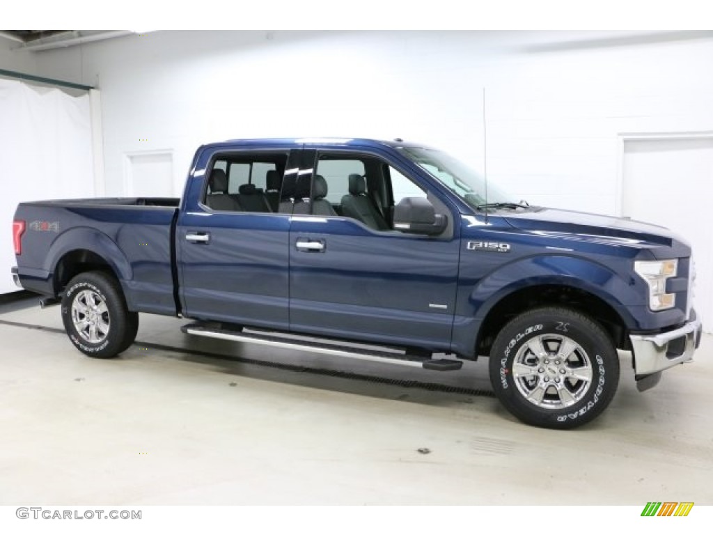 2016 F150 XLT SuperCrew 4x4 - Blue Jeans / Medium Earth Gray photo #1