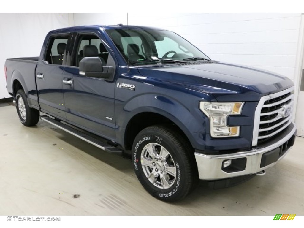 2016 F150 XLT SuperCrew 4x4 - Blue Jeans / Medium Earth Gray photo #3