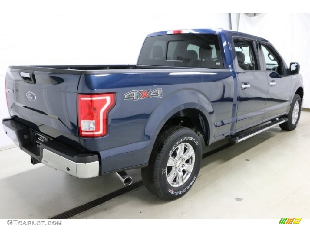 2016 F150 XLT SuperCrew 4x4 - Blue Jeans / Medium Earth Gray photo #4
