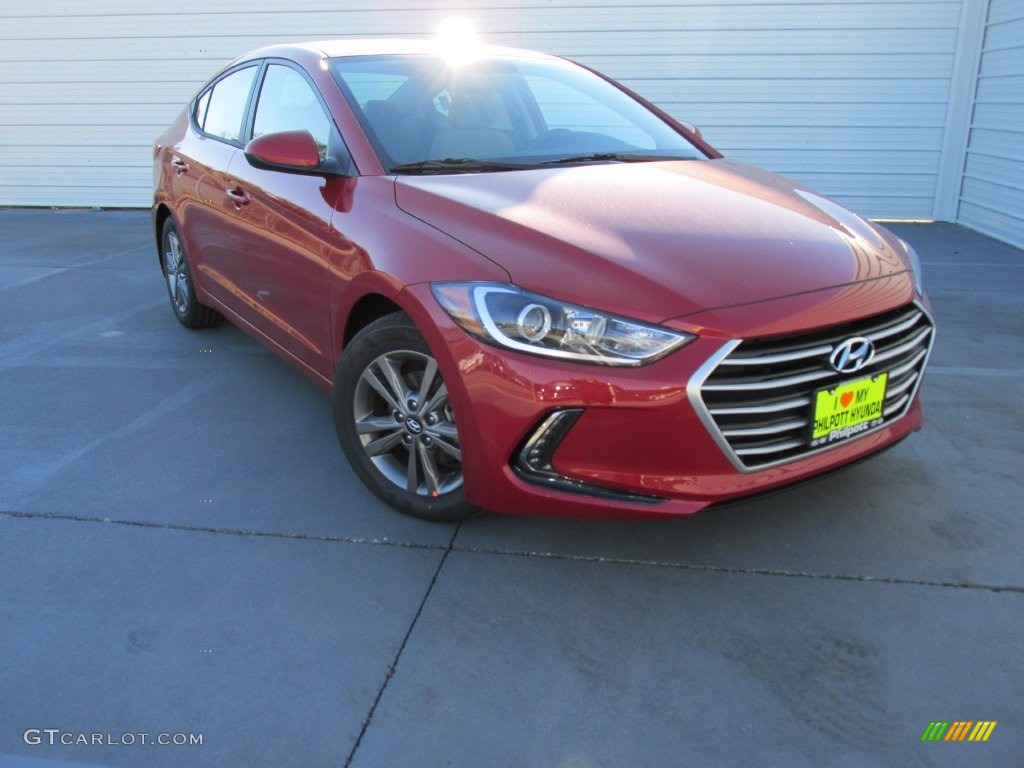 2017 Elantra SE - Red / Gray photo #1