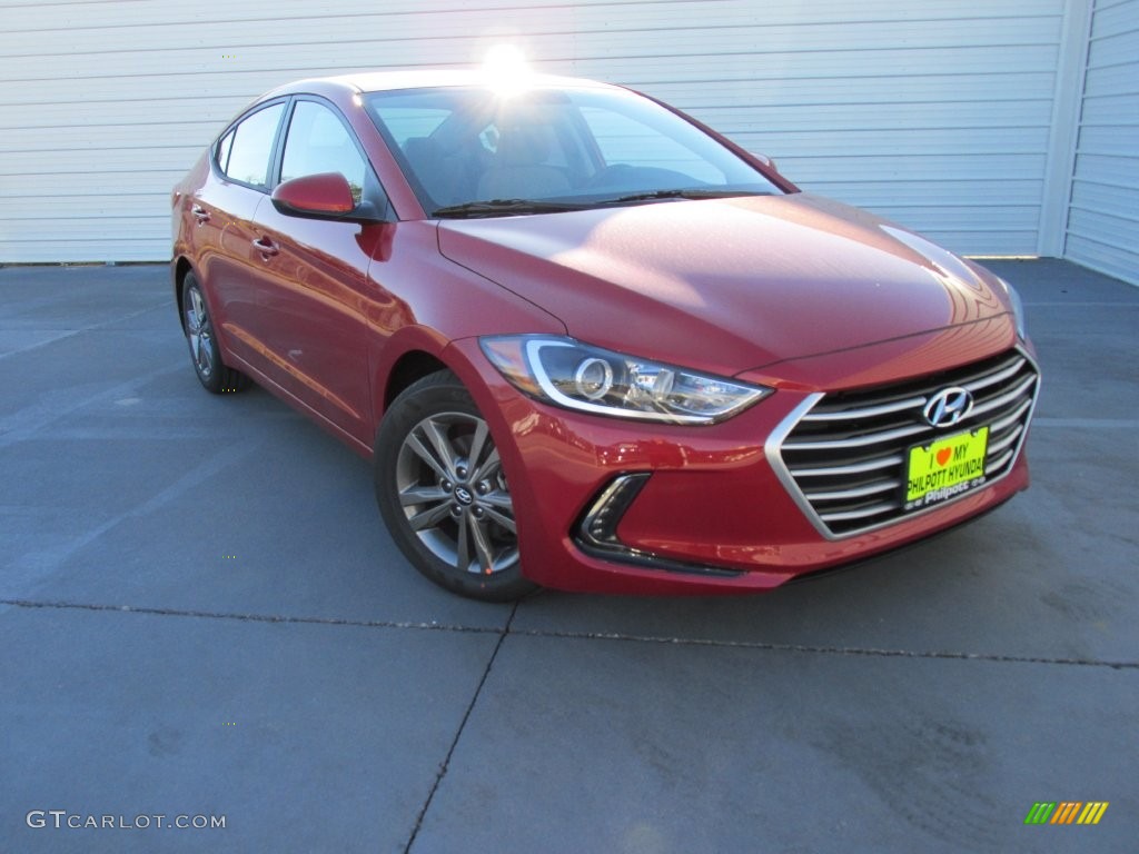 2017 Elantra SE - Red / Gray photo #2
