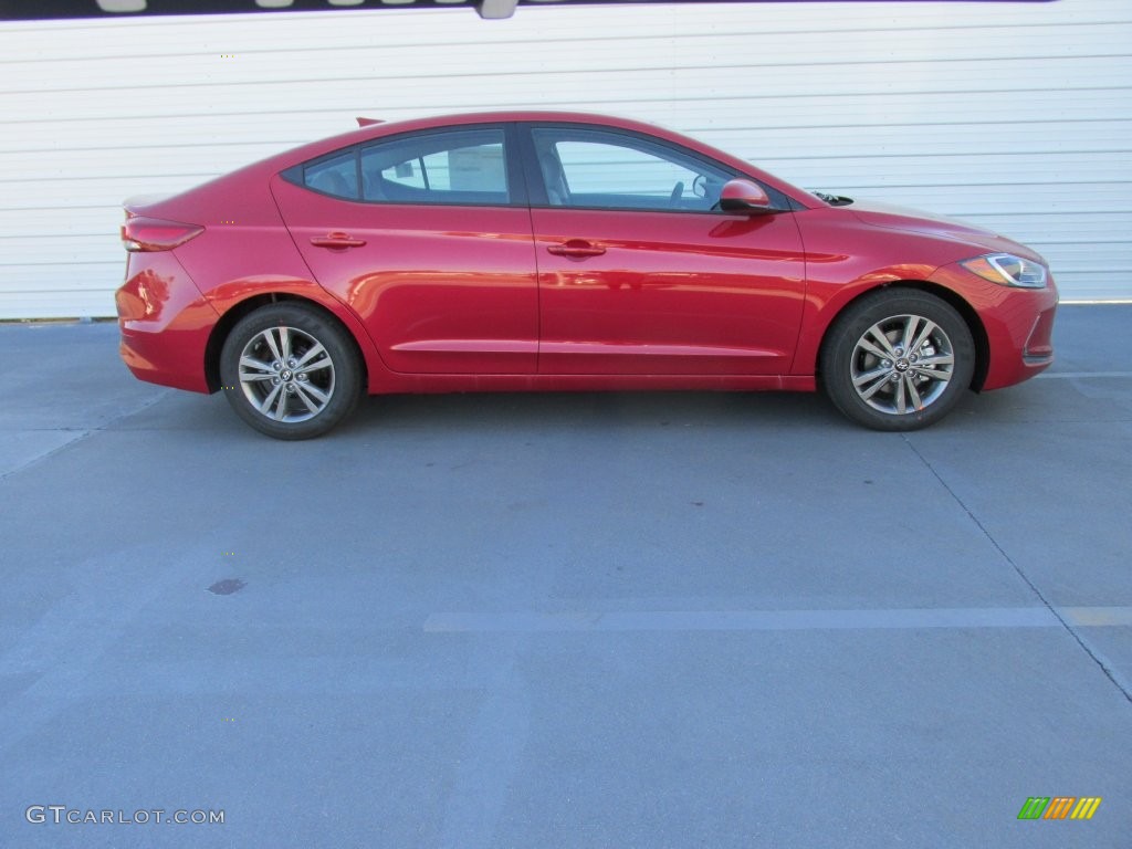 2017 Elantra SE - Red / Gray photo #3
