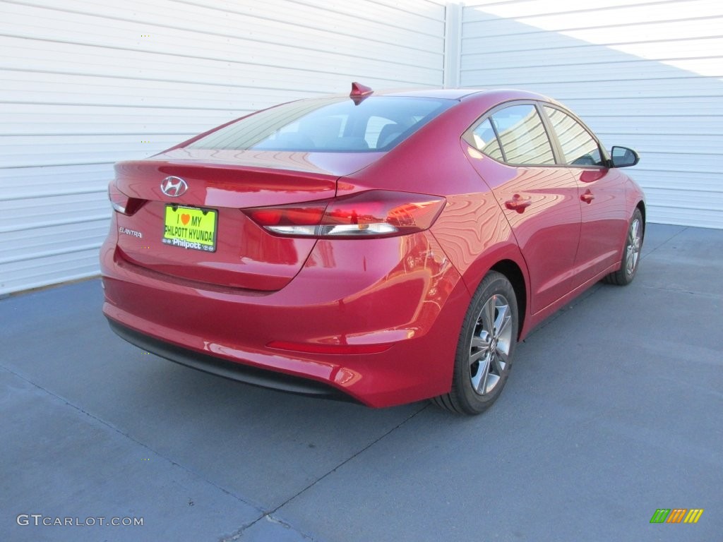 2017 Elantra SE - Red / Gray photo #4