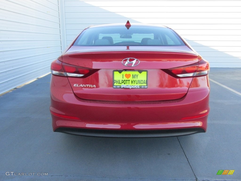 2017 Elantra SE - Red / Gray photo #5