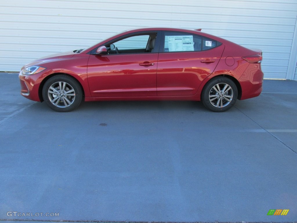 2017 Elantra SE - Red / Gray photo #6