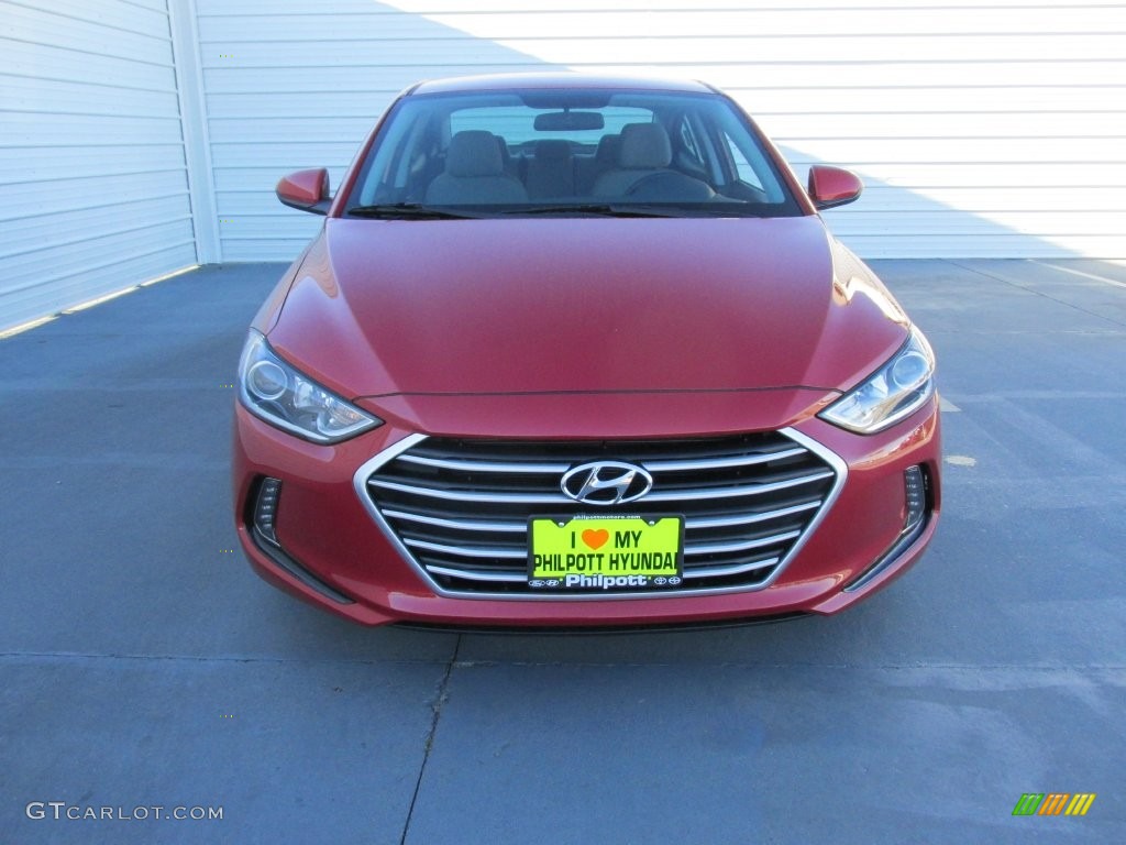 2017 Elantra SE - Red / Gray photo #8