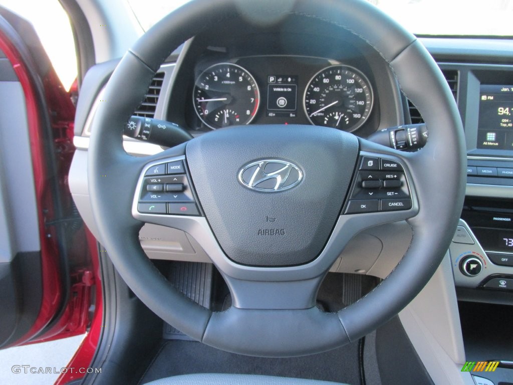 2017 Elantra SE - Red / Gray photo #29