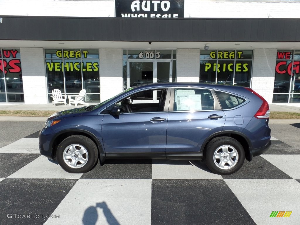 2014 CR-V LX - Twilight Blue Metallic / Gray photo #1
