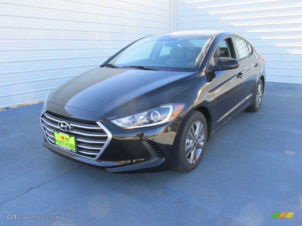 2017 Elantra SE - Black / Beige photo #7
