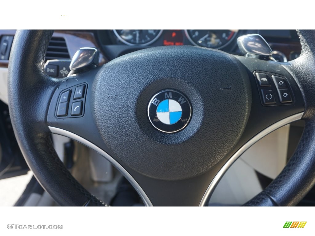 2010 3 Series 335i Convertible - Jet Black / Cream Beige photo #11