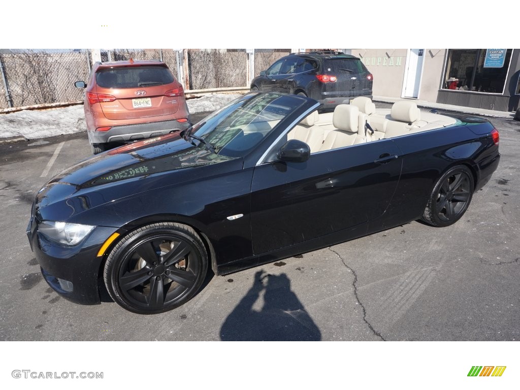 2010 3 Series 335i Convertible - Jet Black / Cream Beige photo #21