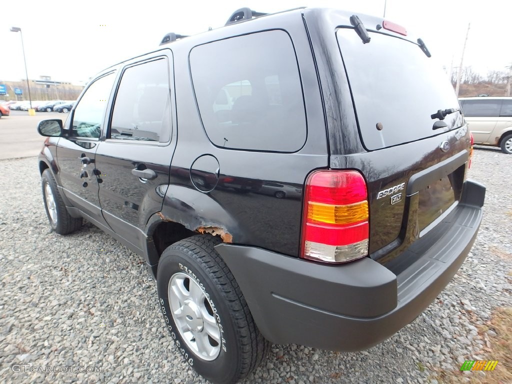 2003 Escape XLT V6 4WD - Black Clearcoat / Medium Dark Flint photo #2
