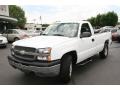 2005 Summit White Chevrolet Silverado 1500 Regular Cab 4x4  photo #1