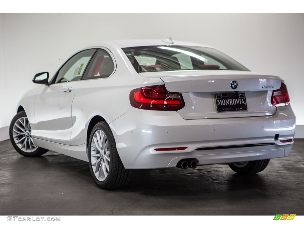 2016 2 Series 228i Coupe - Mineral White Metallic / Coral Red photo #3