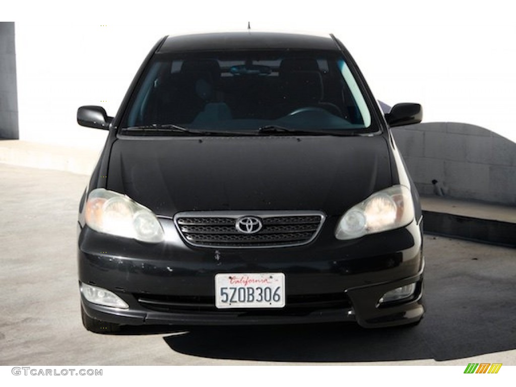 2007 Corolla S - Black Sand Pearl / Dark Charcoal photo #7