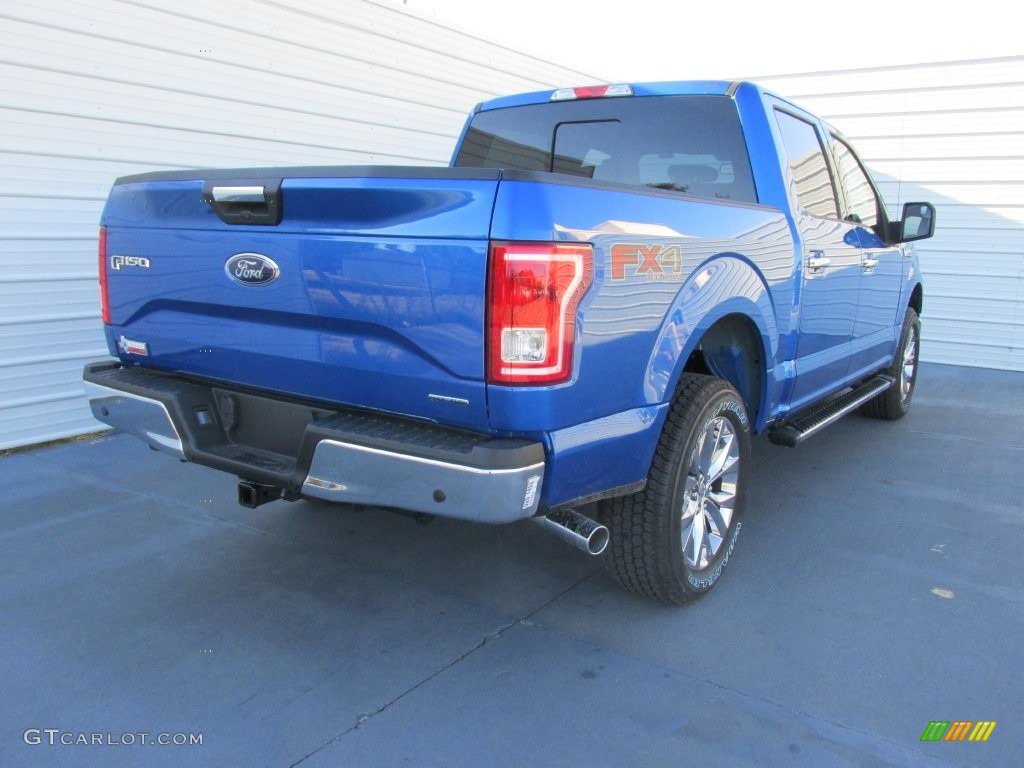 2016 F150 XLT SuperCrew 4x4 - Blue Flame / Medium Earth Gray photo #4