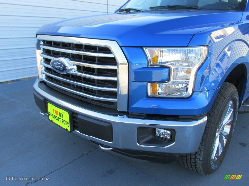 2016 F150 XLT SuperCrew 4x4 - Blue Flame / Medium Earth Gray photo #10