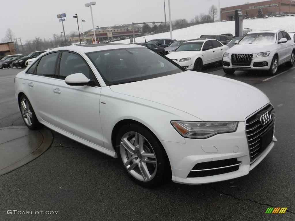 2016 A6 2.0 TFSI Premium Plus quattro - Glacier White Metallic / Black photo #9