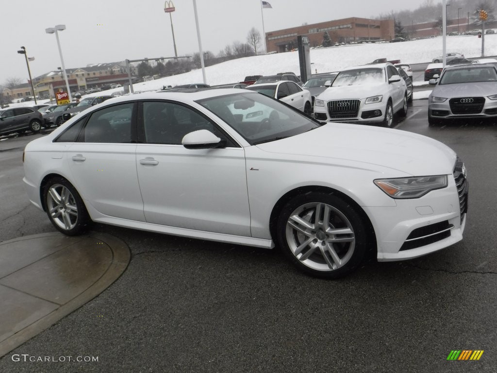 2016 A6 2.0 TFSI Premium Plus quattro - Glacier White Metallic / Black photo #10