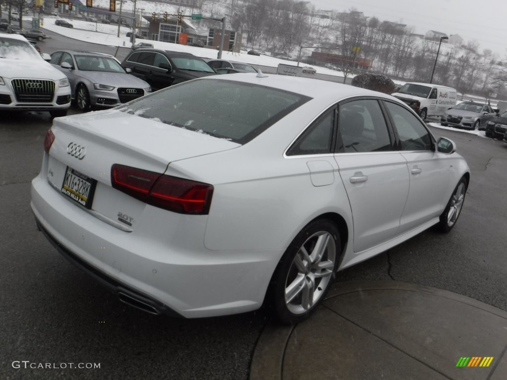 2016 A6 2.0 TFSI Premium Plus quattro - Glacier White Metallic / Black photo #11