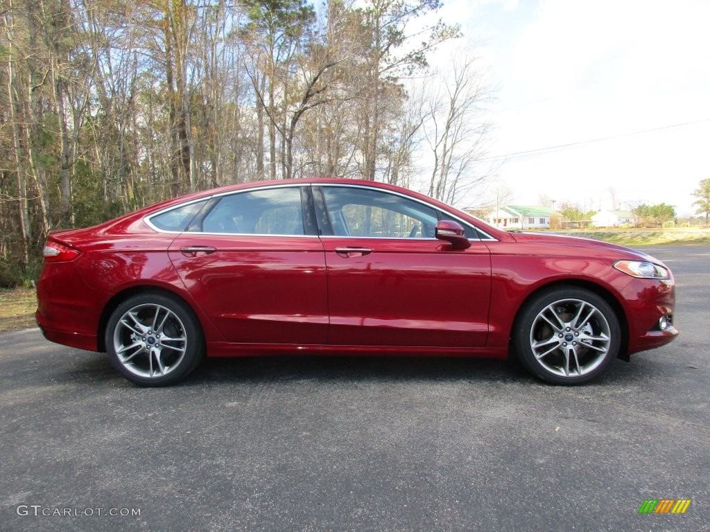 2016 Fusion Titanium - Ruby Red Metallic / Charcoal Black photo #2