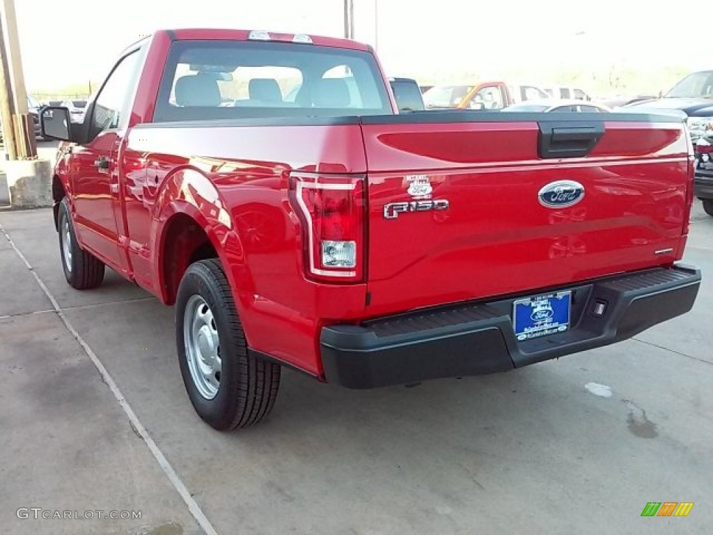 2016 F150 XL Regular Cab - Race Red / Medium Earth Gray photo #10