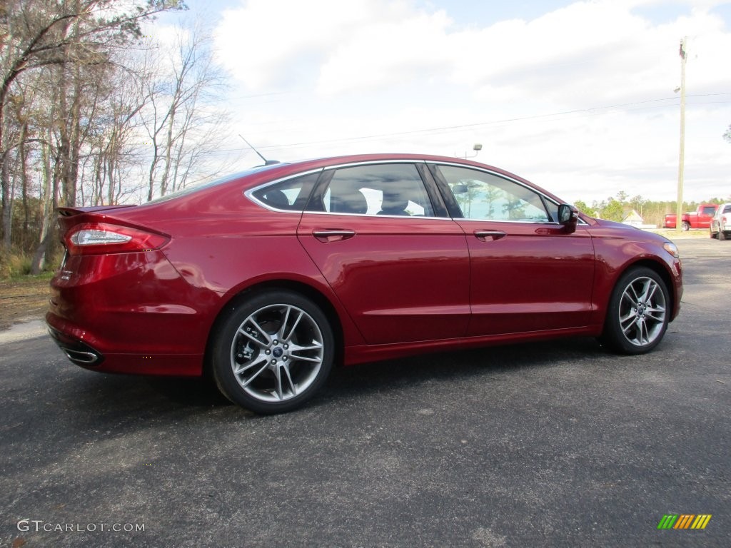 2016 Fusion Titanium - Ruby Red Metallic / Charcoal Black photo #3