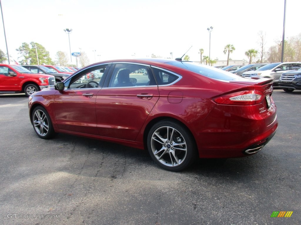 2016 Fusion Titanium - Ruby Red Metallic / Charcoal Black photo #5