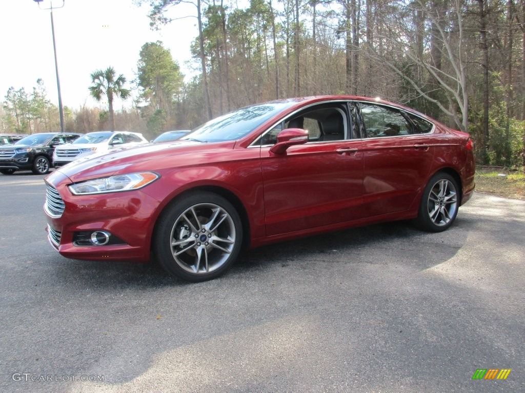 2016 Fusion Titanium - Ruby Red Metallic / Charcoal Black photo #7