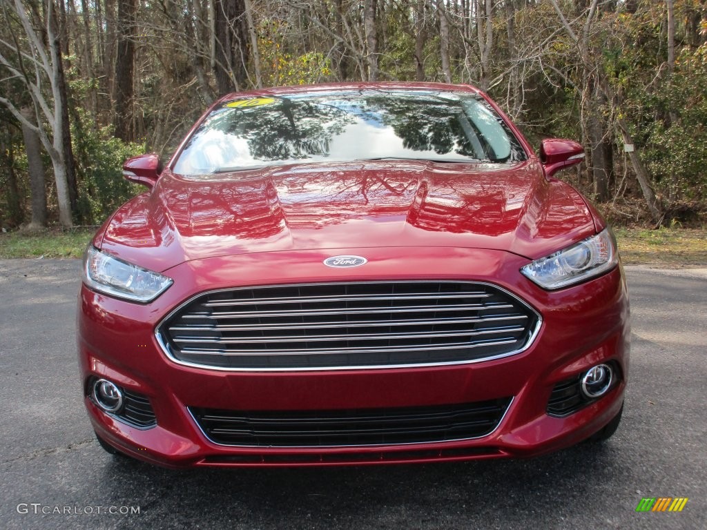 2016 Fusion Titanium - Ruby Red Metallic / Charcoal Black photo #8