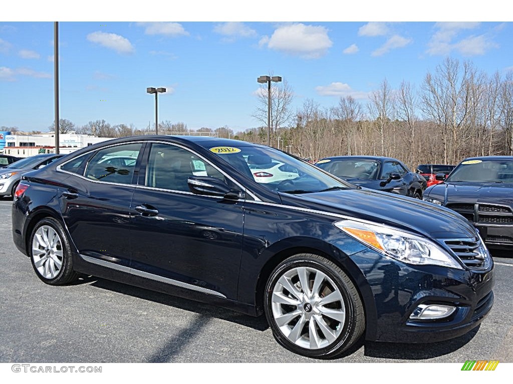 2012 Azera  - Midnight Blue Pearl / Camel photo #1