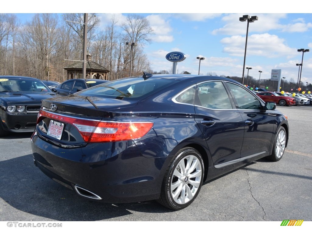 2012 Azera  - Midnight Blue Pearl / Camel photo #3