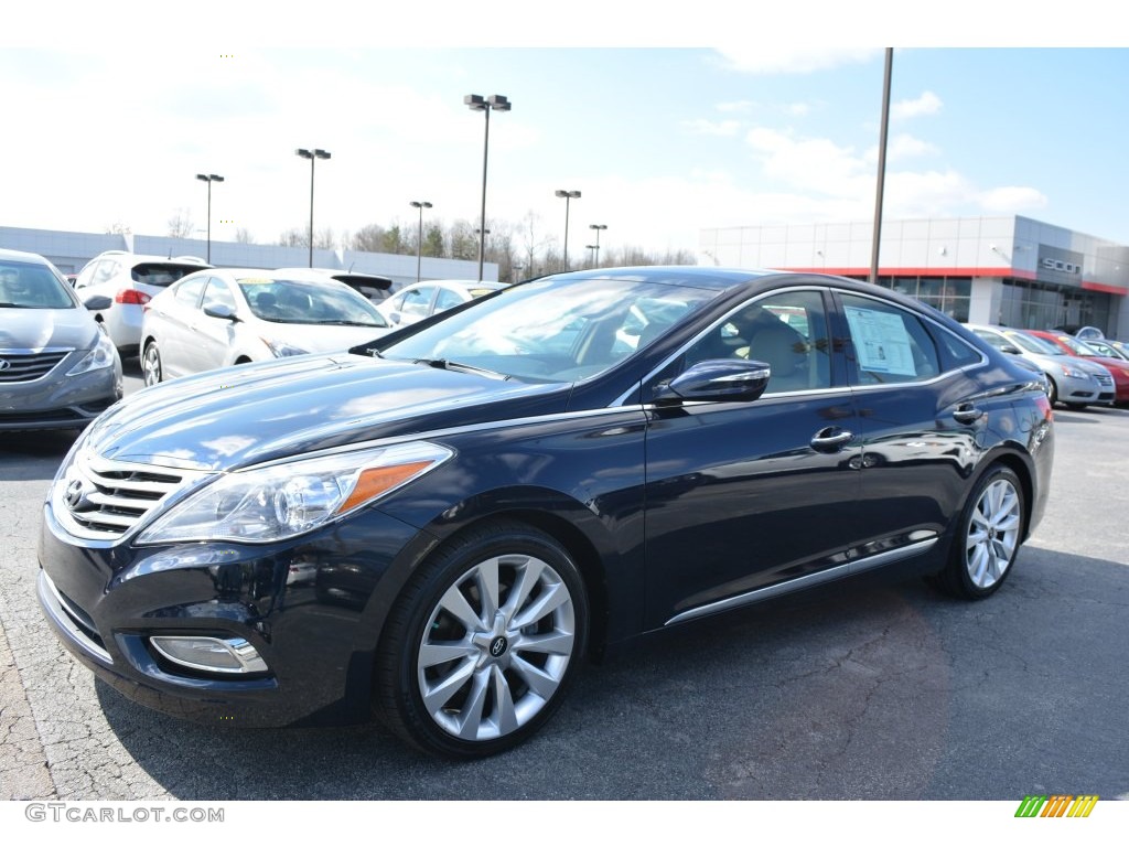 2012 Azera  - Midnight Blue Pearl / Camel photo #7
