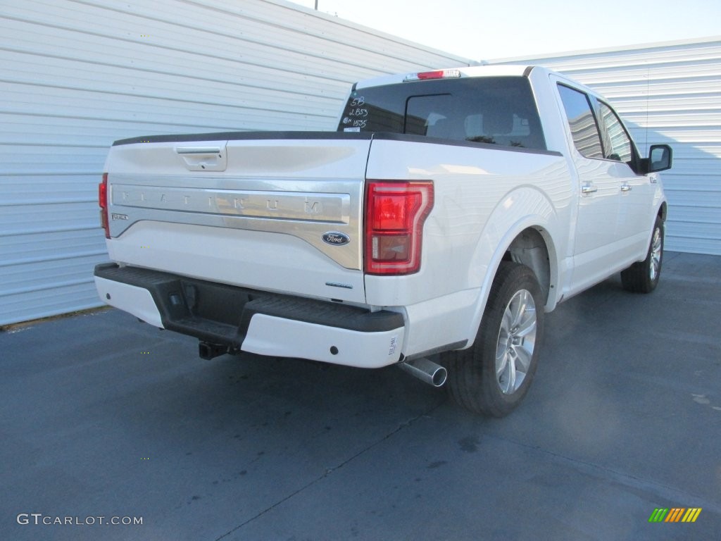 2016 F150 Platinum SuperCrew - White Platinum / Platinum Brunello photo #4