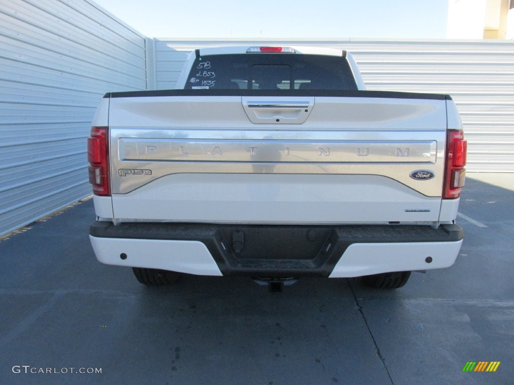 2016 F150 Platinum SuperCrew - White Platinum / Platinum Brunello photo #5