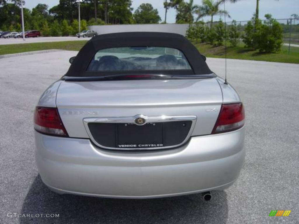 2002 Sebring LXi Convertible - Brilliant Silver Metallic / Sandstone photo #5