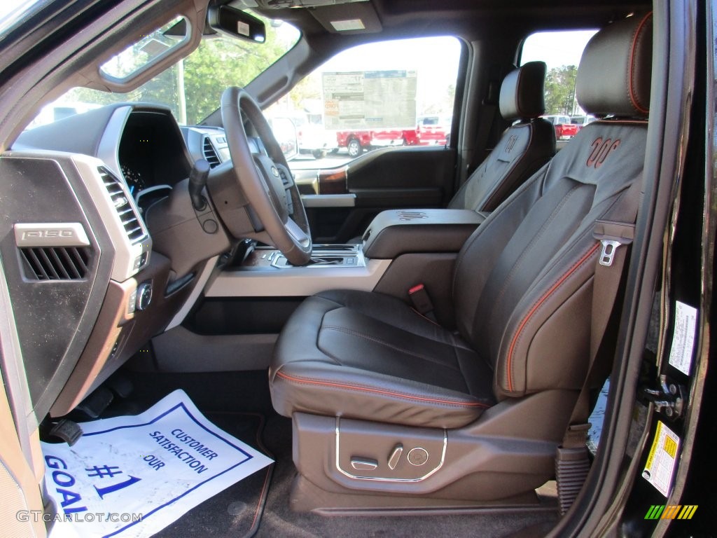 2016 F150 Platinum SuperCrew 4x4 - Shadow Black / Platinum Brunello photo #16