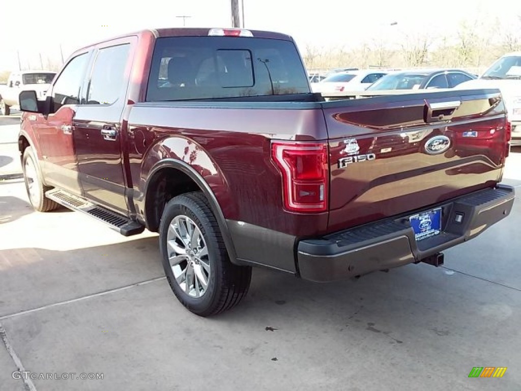 2016 F150 Lariat SuperCrew - Bronze Fire / Medium Light Camel photo #11